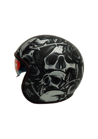 Mt Le Mans 2 Sv Breakout B2 Açık Motosiklet Kaskı Mat Siyah