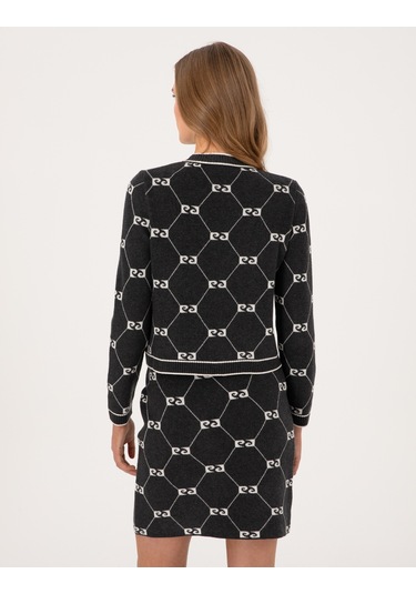 Pierre Cardin Kadın Antrasit Hırka Triko 50311002-vr006 Antrasit