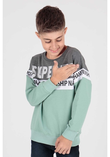Ahengim Erkek Çocuk Superior Baskılı Trend Sweatshirt Ak15118 001