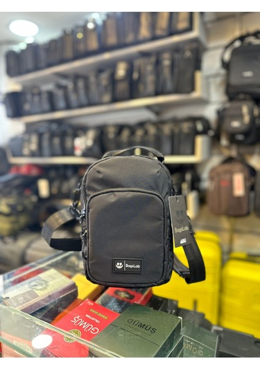 Bagslab Siyah Erkek El Ve Omuz Çantası Siyah