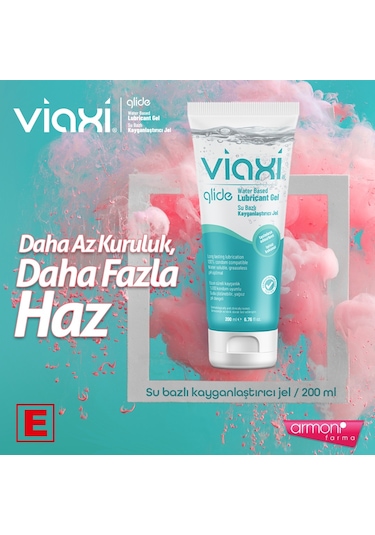 Viaxi Glide Su Bazlı Kayganlaştırıcı Jel 200 ML x 2 Adet