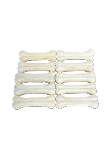 Garden Mix 12 CM Sütlü Deri Kemik Köpek Ödülü 10 x 60 G