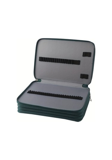 Maxaccess Kraliyet Mavi 203 Gözlü Çantalı Kalem Kutusu Deniz Mavi Gezegen Tasarım Ofis Sanat Depolama Lacivert