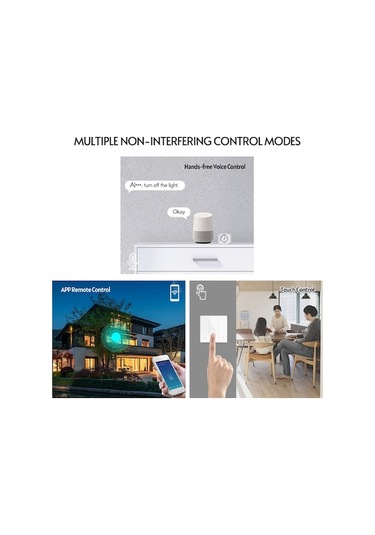 Fortunelane Zigbee Akıllı Dokunmatik Anahtar: Alexa/google Uyumlu, Ses/app Kontrol, Zamanlayıcı, Grup Paylaşımı, 3 Yollu Zigbee, Zigbee
