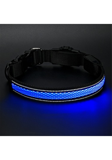 Geeroyoo Su Gezdirme Airtag Kolyesi: Şarj Edilebilir, Su Geçirmez, Işıklı Köpek Tasması Altın