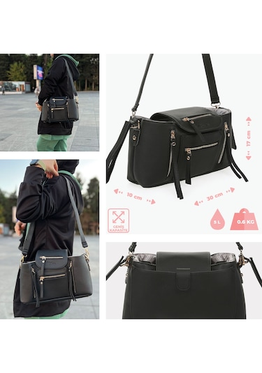 Motheric Bebek Arabası Organizer Çantası Siyah
