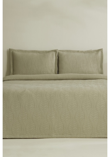 Karaca Home Serenity Çift Kişilik Yatak Örtüsü Seti Adaçayı Adaçayı