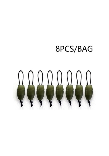 Yeşil 8 Adet Sazan Balıkçılık Aksesuarları Dacron Kutup Konektörü Kibrit Direği Olta Takımı Kuleleri İçin Sazan Yöntemi Besleyici Olta Takımı