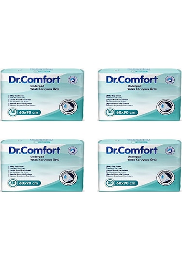 Dr.Comfort 60 x 90 CM Yatak Koruyucu Örtü 30'lu x 4 120 Adet