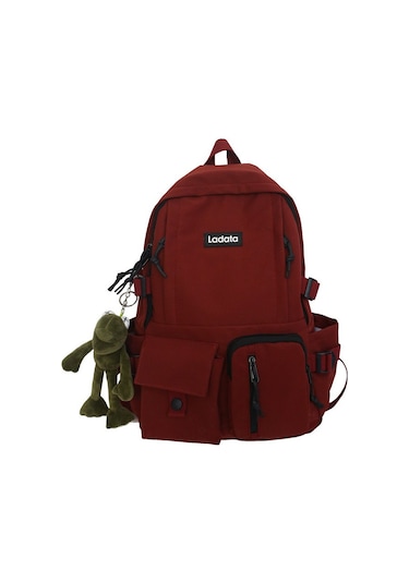 Unisex Harajuku Tarzı Kore Esintili Sırt Çantası - Öğrenciler İçin Şık Ve Basit Tasarım, Okul Ve Günlük Kullanıma Uygun Modaya Uygun Çanta Yeşil