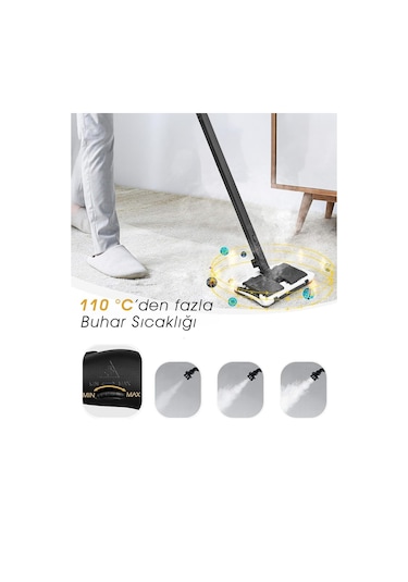 Pirantech CB-107C Çok Fonksiyonlu Buharlı Temizlik Makinesi