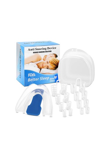 Mufunye Yumuşak Ve Konforlu Ağız Koruyucu, 4 Farklı Boyutta Horlama Önleyici Klips, Taşınabilir Ve Uzun Süre Kullanım İçin İdeal