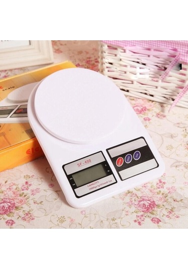 Wondernest Yüksek Hassasiyetli Gümüş Dijital Mutfak Terazisi 10kg 1g Gümüş