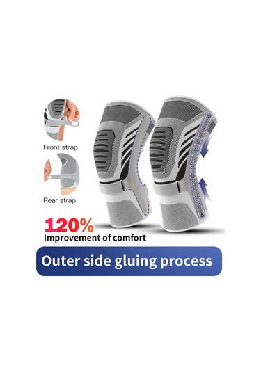 Conventions1 En Yeni Erkek Diz Desteği, Kaymaz Ve Aşınmaya Gri