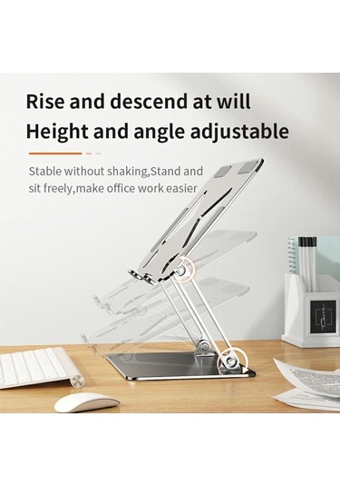 Ebitda 17,3 Dizüstü Bilgisayarlar İçin L306 Tablet Standı, Ayarlanabilir, Isı Dağıtımı, Gri