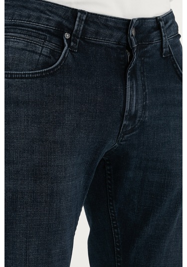Buratti Pamuklu Regular Fit Normal Bel Boru Paça Jeans Erkek Kot Pantolon 2211C27Parma Lacivert
