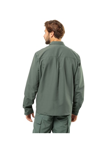 Jack Wolfskın Jack Wolfskin Erkek Gömlek Barrier L/s Haki 4311