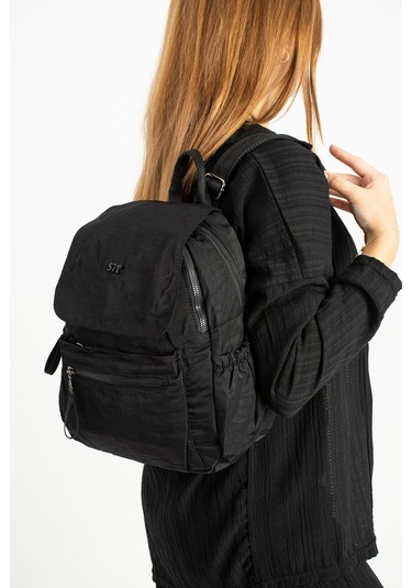 Yumuşak Dokulu Ultra Hafif, Esnek Ve Su Geçirmez Polyamid Kumaş Sırt Çantası Siyah Model: 571-13-14b Siyah