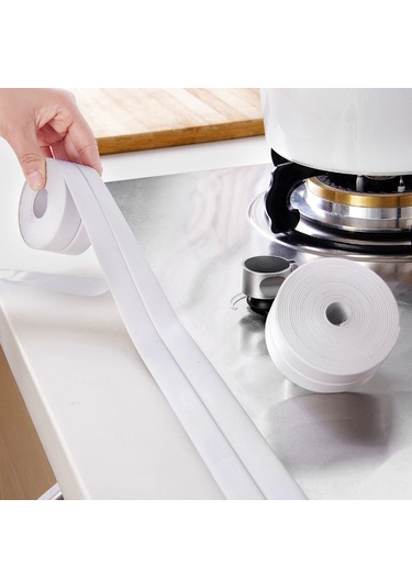 Wezone Ev Fıkırnakları İçin Preventif Muhafaza Bandı - Nem Ve Çürüme Engeli, Su Geçirmez, 3.2m X 2.2cm Kahverengi Gümüş