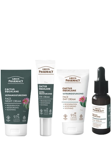 Ultra Nemlendirici Yüz Bakım Seti Kaktüs & Squalane 4 Lü Set.