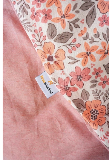 Pembe Bahar Çift Kişilik Naturel İpeksi Nevresim Takımı Pembe