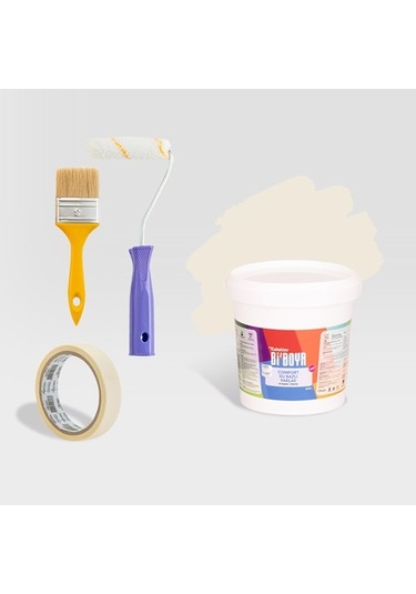 Bi Boya Yazlık Yenileme Seti Ahşap Ve Metal Boyası 0.75 L Ayışığı