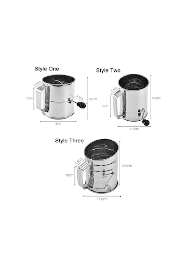 Sones El-kranklı Eğik Un Eleği Mutfak Pişirme Aletleri Diğer