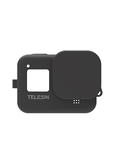 Neevoyu Telesın Kauçuk Korumalı Kılıf Gopro Hero 8 Black İçin, Lens Koruyucu Ve Ayarlanabilir Askıyla, Anti-çizik, El Tutusu, Siyah