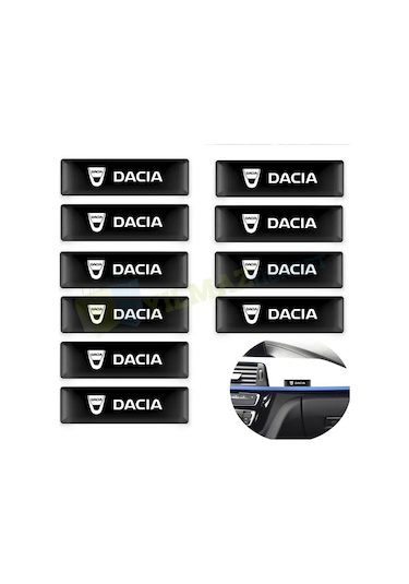 Dacia Logo Kapı Kolu Torpido Ayna Damla Sticker Etiket