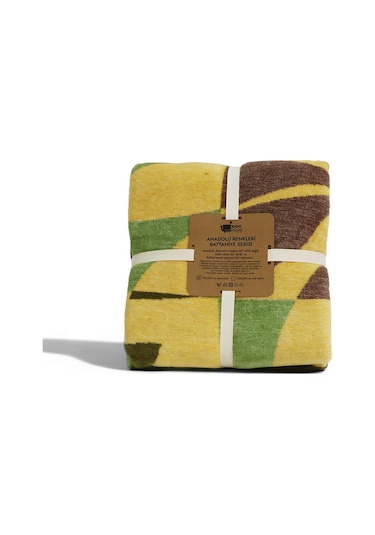 Bigghome Botanik Tek Kişilik Battaniye 150 X 200 Cm Karışık