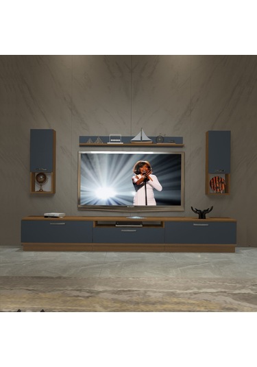 Decoraktiv Trendstyle 270da Mdf Tv Ünitesi Tv Sehpası Ceviz - Antrasit
