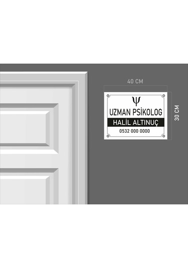 Kişiye Özel Uzman Psikolog Pvc Levha 40x30 Cm