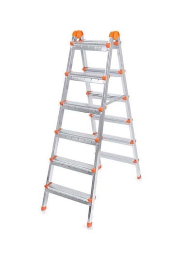 Doğrular Perilla Çift Çıkışlı 6 Basamaklı Metal Merdiven