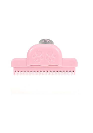 Vkemall Pembe Kedi Tüy Tarzı - Tangle Ve Dökülen Tüyü Kaldıran, Kuru Alt Tüyü Temizleyen, Deri Masajı Veren Ergonomik Kedi Bakımı Aleti