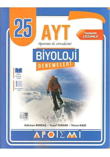 Apotemi Yayınları Ayt Biyoloji 25 Deneme