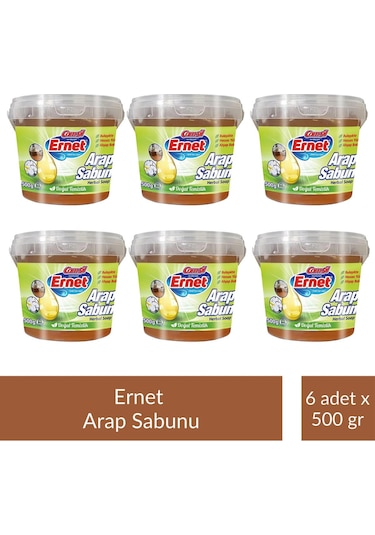 Ernet Sıvı Arap Sabunu Kase 500 Gr X 6 Adet Tekli