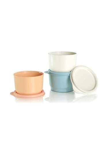 Tupperware Atıştırmalık Saklama Kapları 3'lü Set 110 x 3 ML Çok Renkli