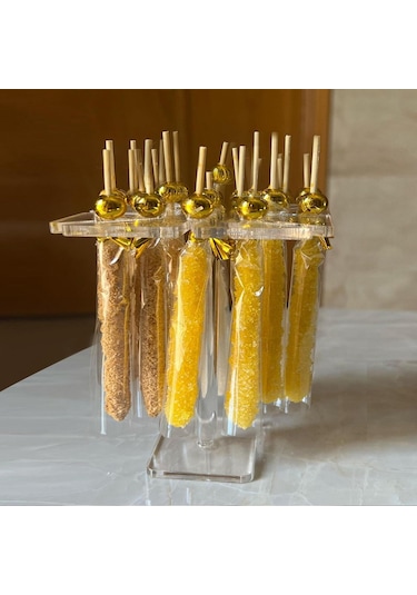 Suntek Akrilik Şeffaf Kek Tutucu Şeker Masa Ekran Tatlı