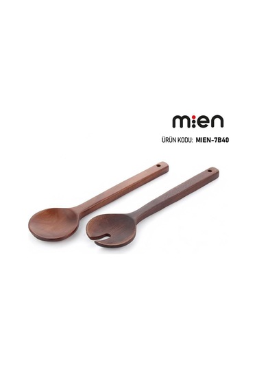 Mien Akasya 2 Li Kaşık Seti Kahverengi