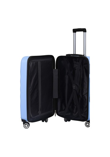 Büyük Boy %100 Polikarbon Valiz 4x2 Teker Mavi 1809 Mavi