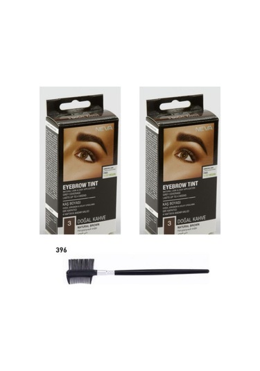 Neva Amonyaksız Vegan 3.1 Açık Kahve Kaş Boyası Kaş Fırçası