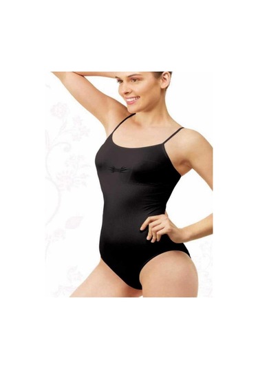 Kadın Siyah Dikişsiz 1 Beden Küçük Gösteren Mikrofiber Çıtçıtlı Body Korse Siyah