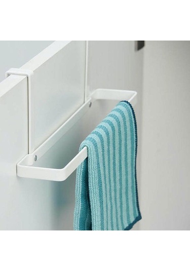 Homyl Mutfak Dolap Kapı Havlusu Tutucu El Çubuğu Depolama Raf Beyaz