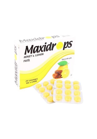 Maxidrops Pastil Bal Limon 24'Lü