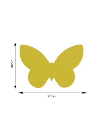Kamei Süper Şekilli Delgeç Kelebek 2.5 Cm Km5810 Çok Renkli