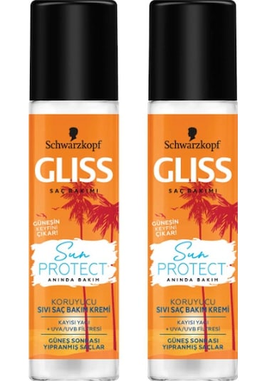 Schwarzkopf Gliss Sun Protect Sıvı Saç Bakım Kremi 2 x 200 ML