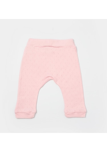 Bibaby Jakarlı 2'li Pantolon 57912 Pembe-ekru
