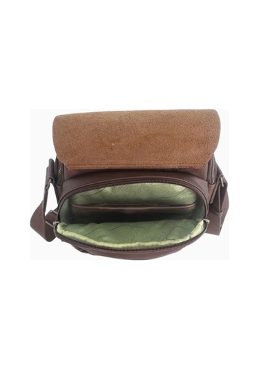Discovery Heritage Kapaklı 5l Kapasiteli Unisex Omuz Çantası Kahverengi 2