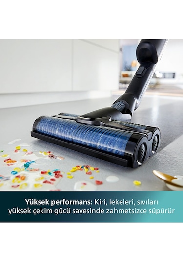 Philips Aqua Trio 9000 Serisi XW9383/01 3'ü 1 Arada Dikey Şarjlı Süpürge