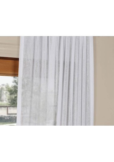 Evdepo Home Kullanıma Hazır Keten Tül Perde (541074505)